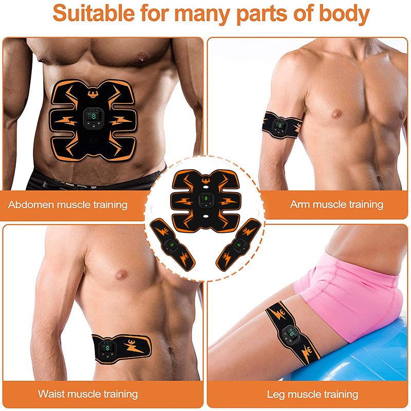 USB Rechargeable Men's Muscle Massager - Portable Handheld Relax For Abdomen, Waist & Arms